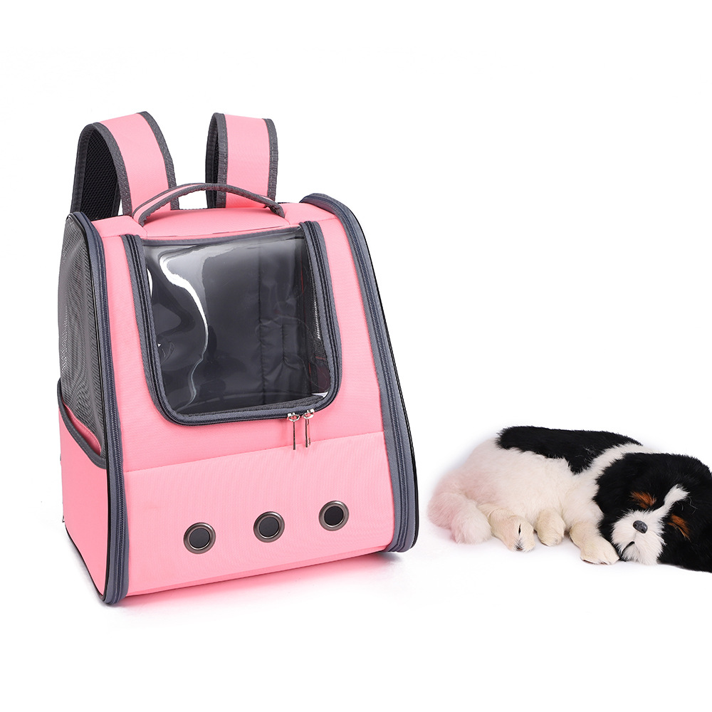 Rongka Pet Cross-border Portable double-shoulder Pet Backpack, square cat backpack, Breathable portable pet bag for cats and dogs pic 11