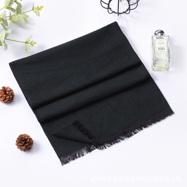 外贸男士围巾批发厂家男秋冬流苏围巾格子围巾仿羊绒围巾源厂家详情35