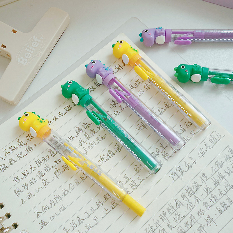 Cartoon DIY eraser, cute Japanese dinosaur eraser, student writing and modification eraser, office stationery wholesale pic 1