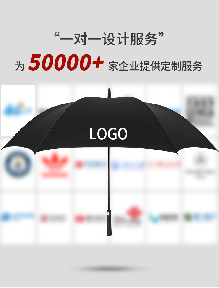 高尔夫伞劳斯莱斯奔驰奥迪车标伞商务伞自动伞大号两用长柄伞定制详情5