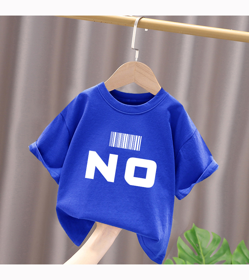 Ropa niño niño verano camiseta 2024 nuevo mid-big niño manga corta niño floral algodón verano top T pic 15