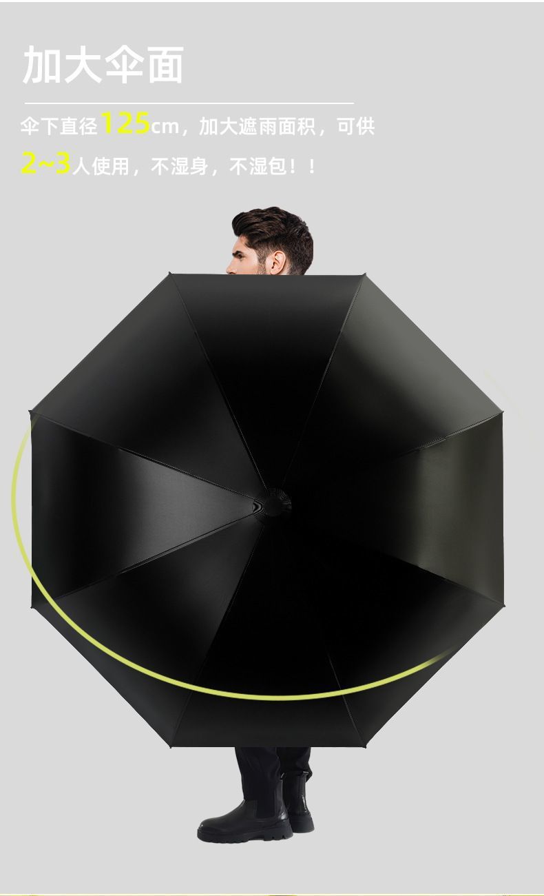 685 waterproof case golf straight-bar umbrella, double large business long-handled umbrella, custom-made bestseller, wholesale in stock pic 35