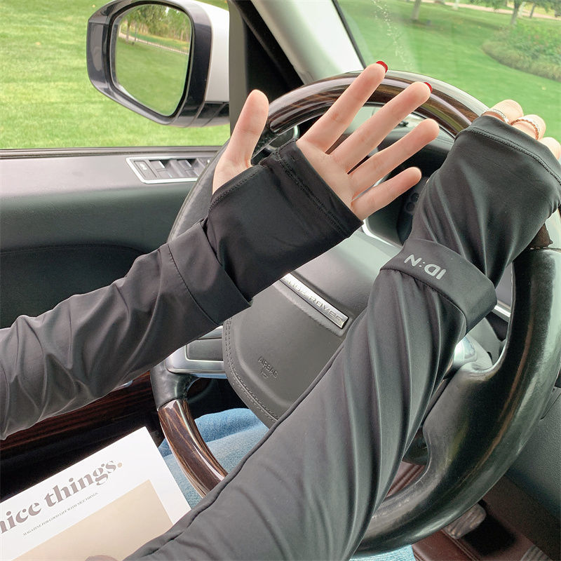 Summer ice silk sun protection ice sleeves, UV protection, high appearance level, student female outdoor cycling and driving trendy ice silk sleeves pic 21