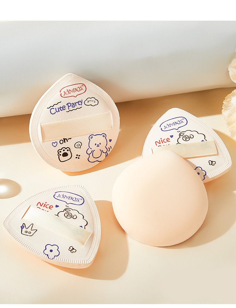 JONBOS cute and delicate cushion powder puff, dry and wet dual-purpose, super soft, non-powdering, chewy and bouncy, specially designed for powder and liquid pic 15