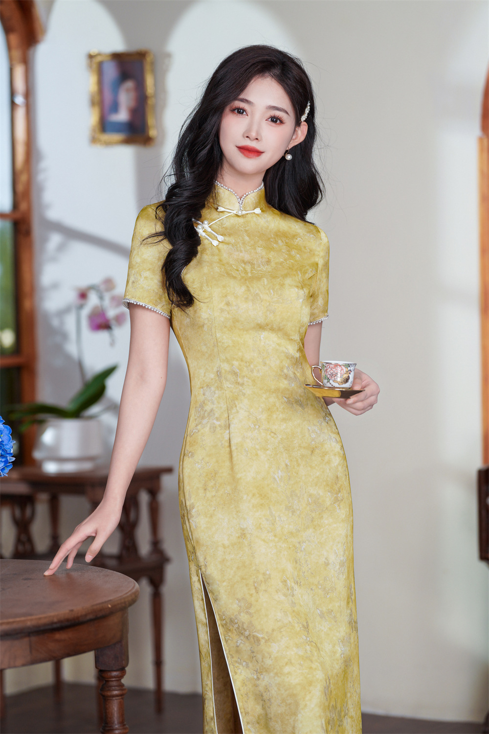 优雅淑女送考旗袍2025春季新款日常穿改良复古新中式走向辉煌旗袍国潮详情4