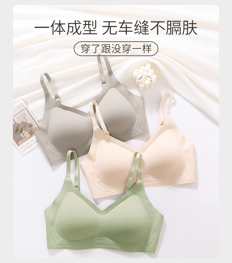 幸运家漫画胸外扩无痕小胸显大聚拢上托舒适透气防过敏文胸内衣女详情11