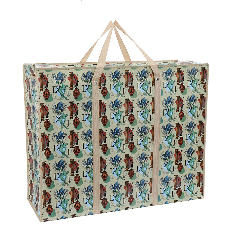 大容量加厚无纺布搬家袋防水防尘打包袋可爱可折叠行李收纳手提袋详情6