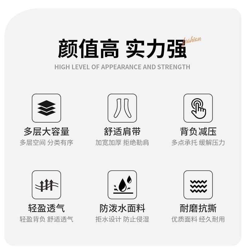 2024新款跨境商贸男小初中学生书包高中大容量减负护脊双肩包批发详情4