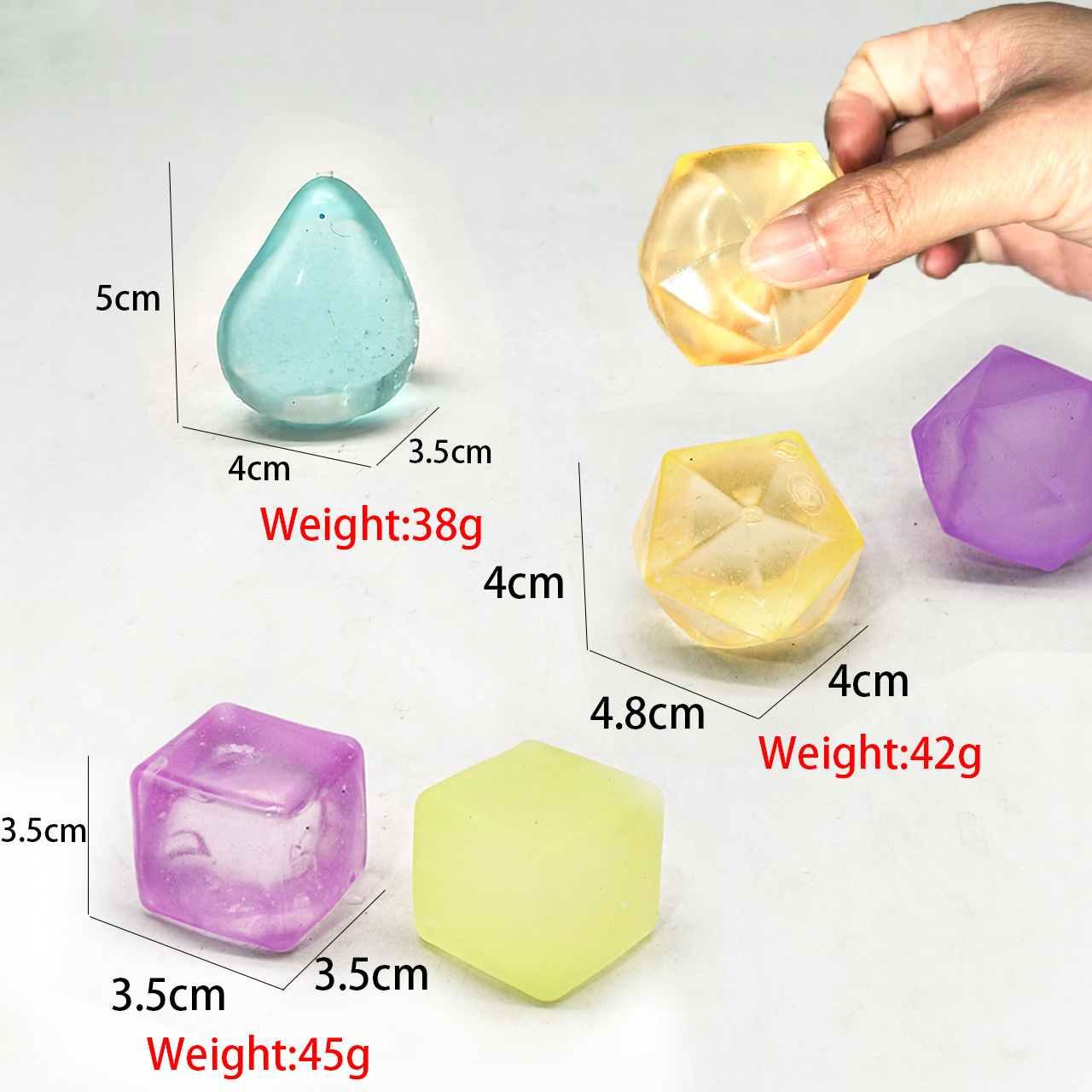 Needoh遇光变色圆柱麦芽糖挤压球减压玩具新奇特趣味解压神器详情6