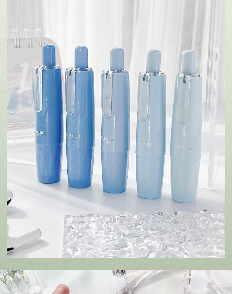 创意按动修正带学生文具顺滑不断带高顏值大容量ins渐变色涂改带详情18