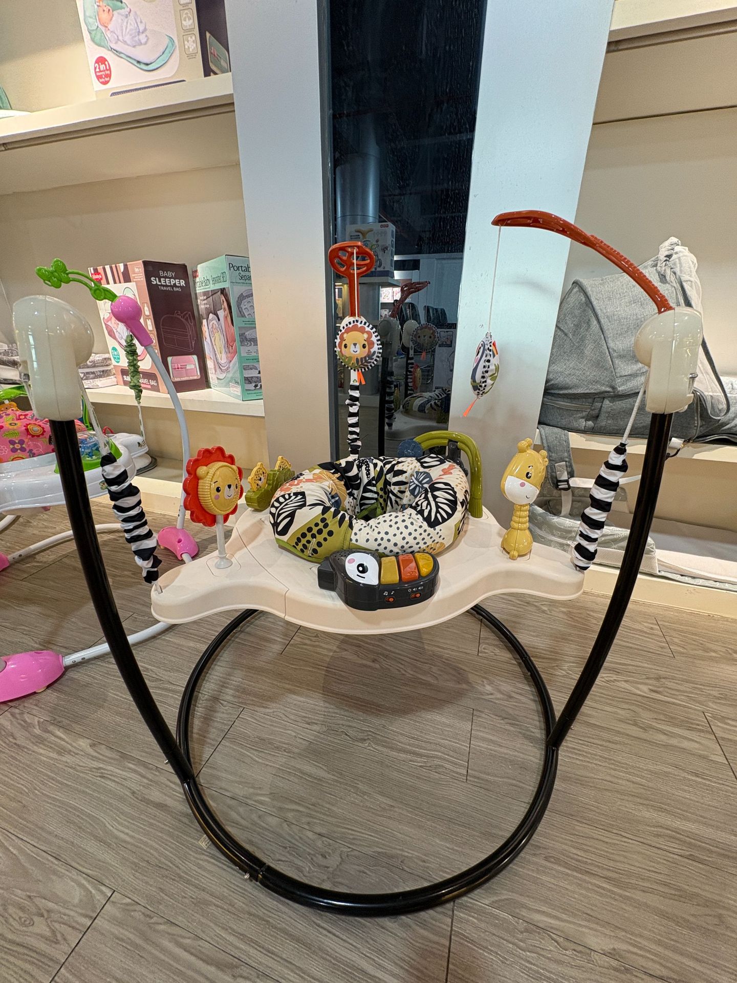 Cross-border baby jumping chair, fitness frame, music toy, newborn baby jumping park, multi-functional jumping swing pic 2