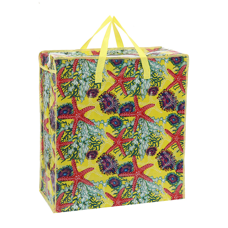 厂家批发衣物收纳袋防水防潮编织袋家用棉被衣服收纳手提打包袋详情6