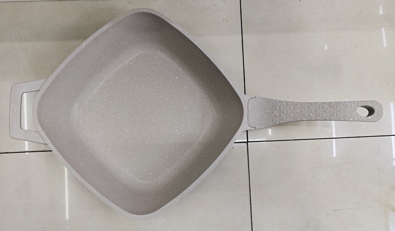 cookware Set 17-piece Square soup pot set, Marble smoke-free aluminum pot set, Gift pot, Non-stick pot pic 7