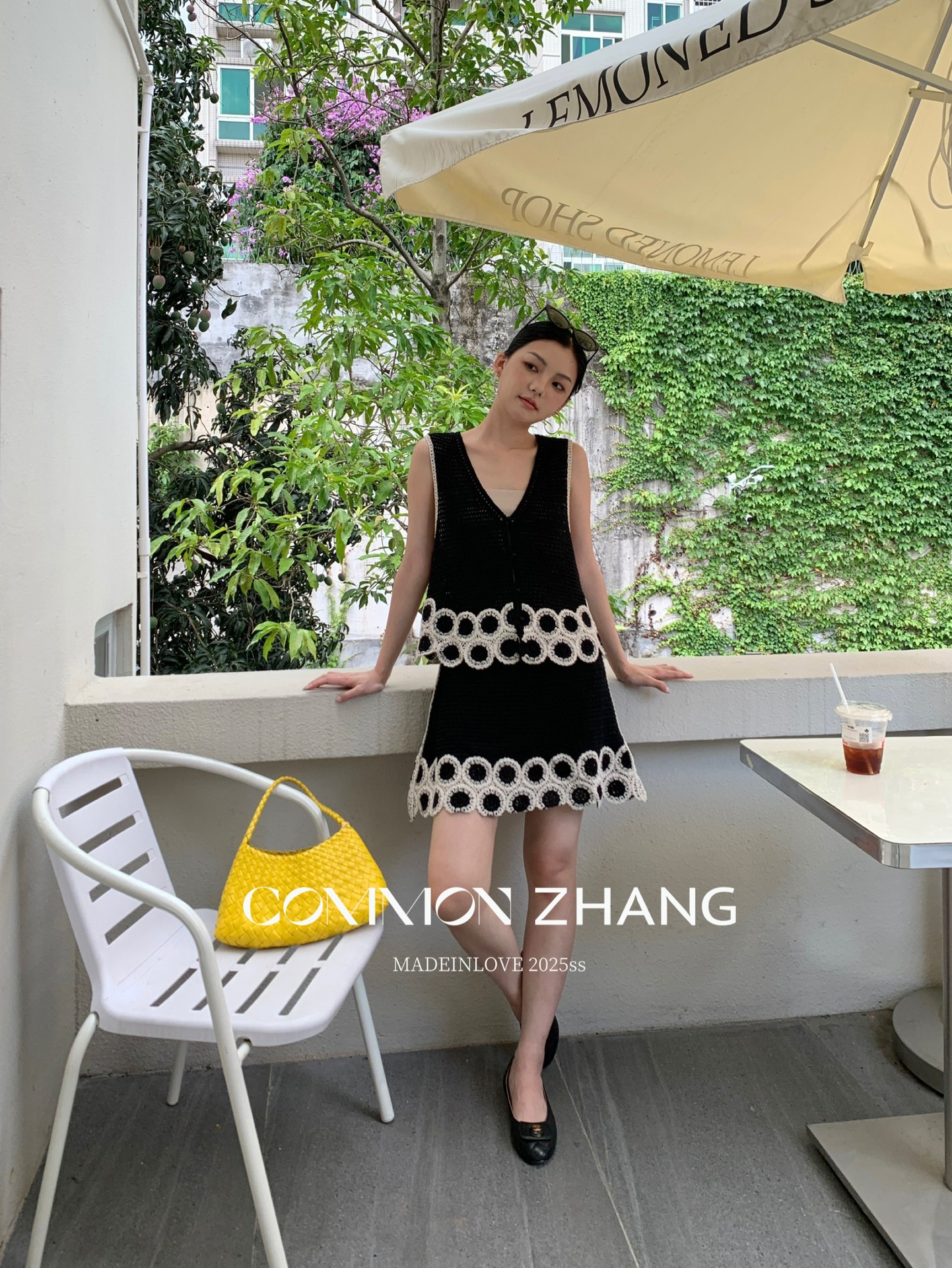 CZ ZHANG Summer French fashion Design sense floral embroidery black versatile low-waisted A-line short skirt B24109 pic 6