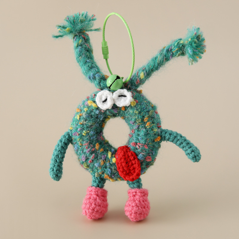 课堂知识创意学生英文字母毛线钥匙扣26个字母挂件手混线包包挂饰详情18