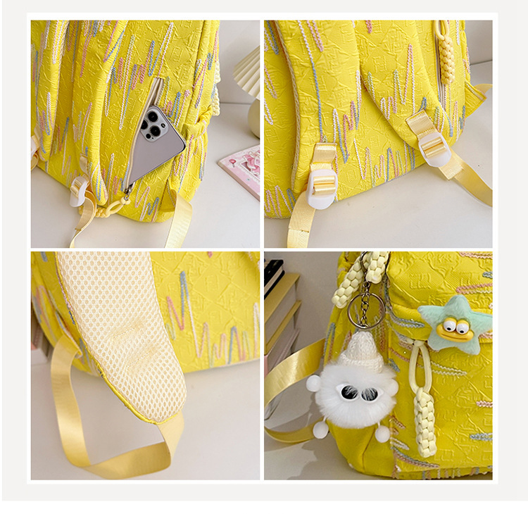 韩版书包高中生女高颜值可爱甜美背包女初中大学生电脑旅行双肩包详情29