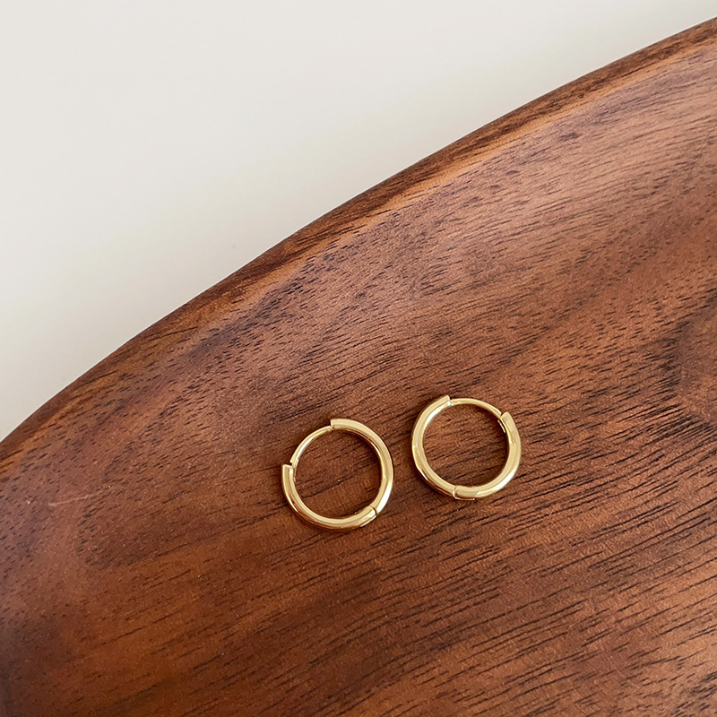 经典日常素圈金属耳圈女韩国简约个性百搭气质时尚耳钉耳环耳饰详情15