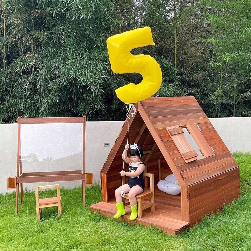 40寸黄色数字铝膜气球户外野餐宝宝周岁生日派对装饰布置拍照气球详情4