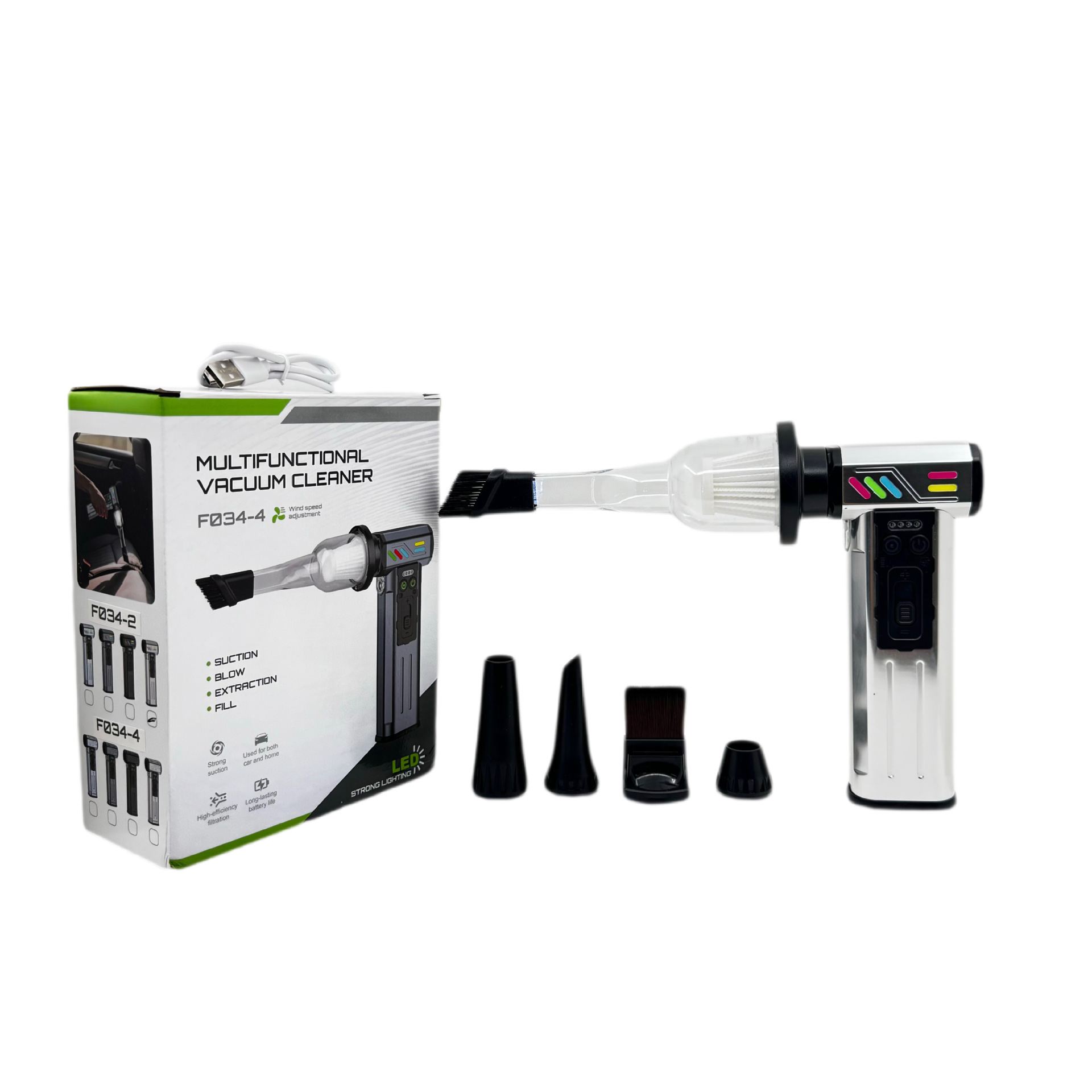 新款涡轮风扇手持吹风机露营家用户外大功率暴力电扇车载吹吸尘器详情4