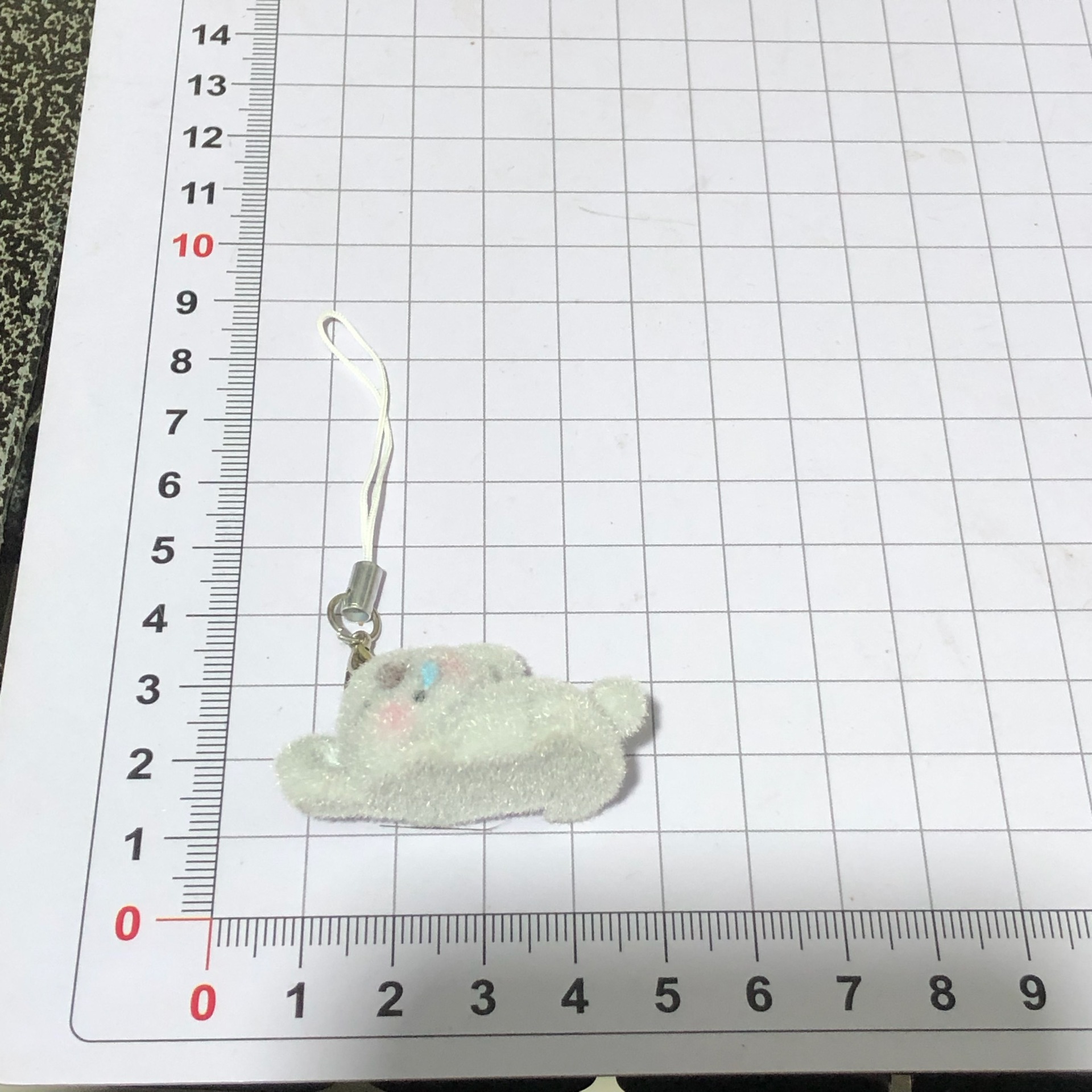 Flocked koala mobile phone line pendant, keychain, creative and personalized gift, schoolbag pendant, high appearance level, niche pendant, flocked cartoon doll, flocked koala keychain pendant, cartoon cute keychain pic 1