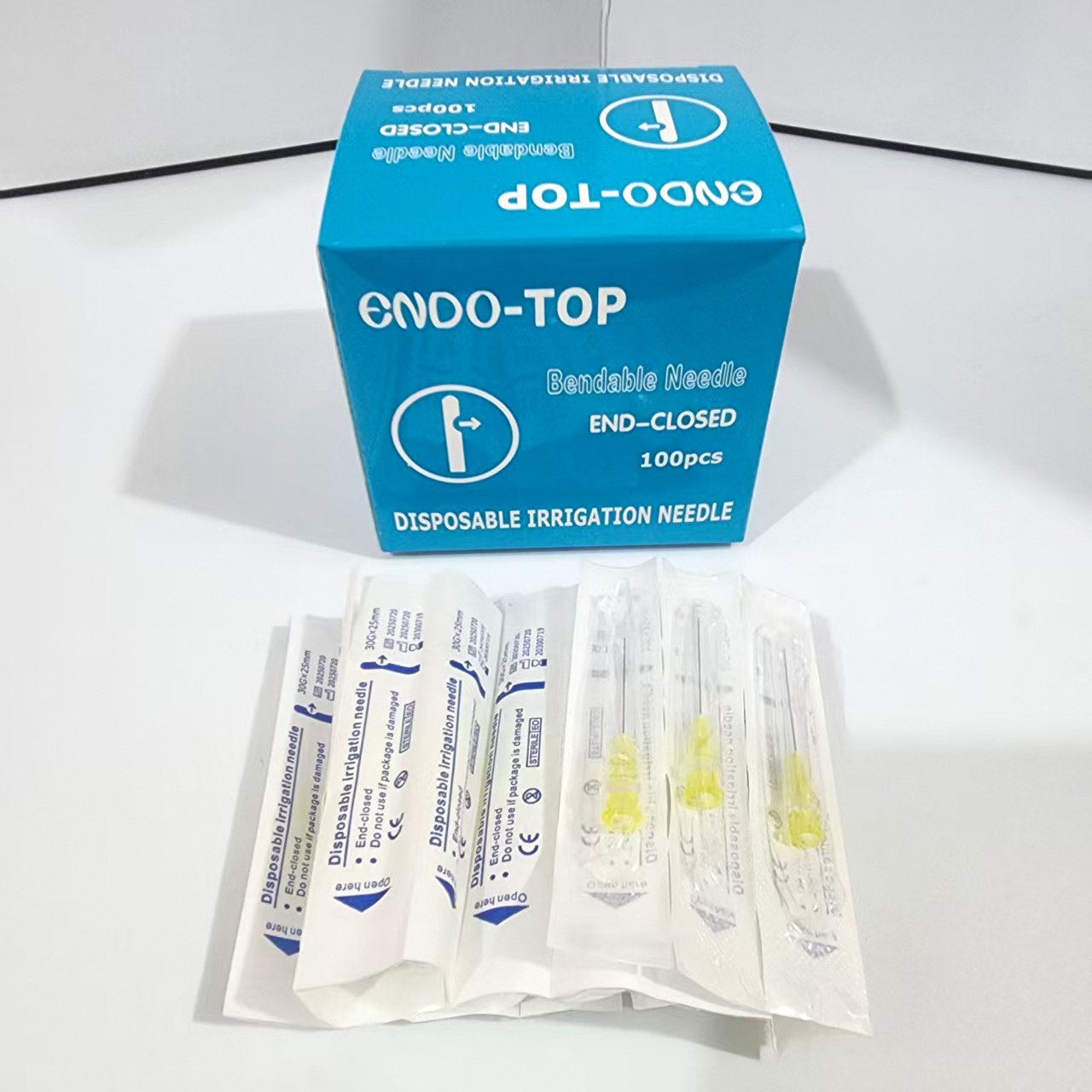 Foreign trade exclusive dental irrigation needle, disposable root canal irrigation needle, English independent packaging, single-sided and double-sided openings pic 10