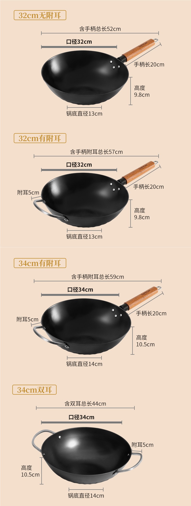 铸涂层无陆底免炒菜锅加厚家用‘’‘’‘’‘’‘铸铁不粘锅单底详情18