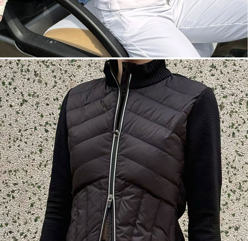 Knitted 90 goose down jacket, light and slimming, outdoor sports down jacket, fashionable, casual, figure-hugging and lightweight down jacket pic 10