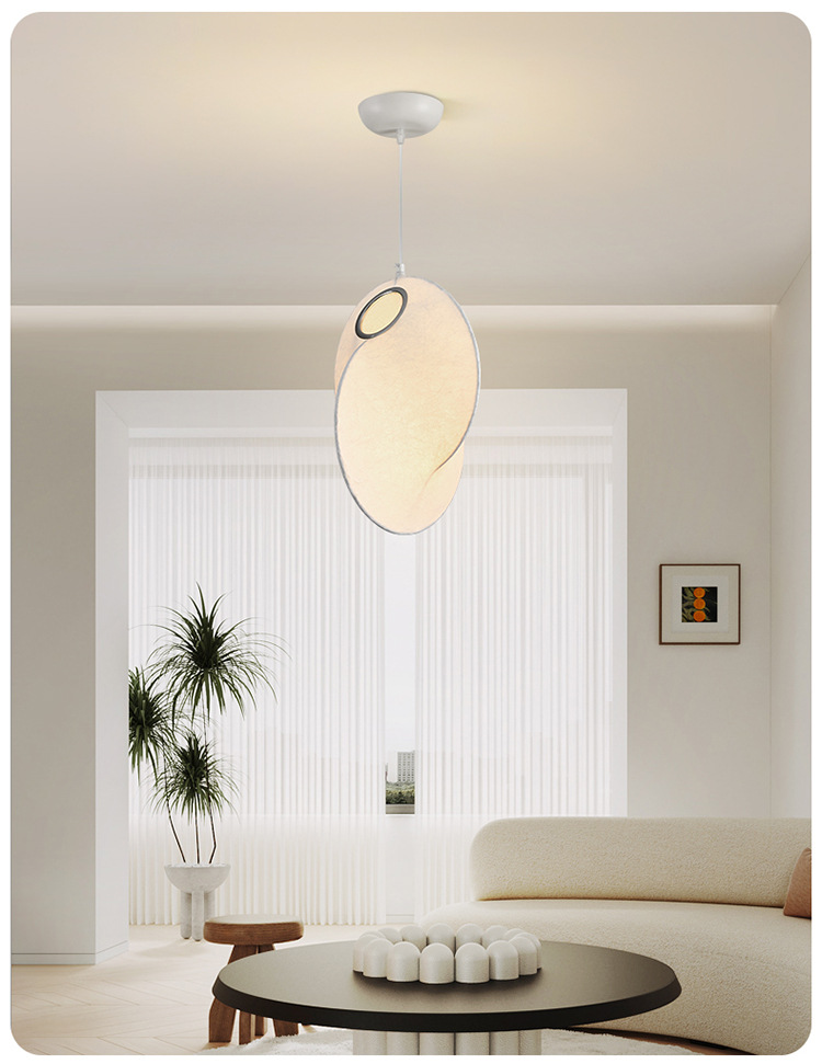 Lanterns, round balls, fabric chandeliers, new Chinese-style simple and creative bedroom, dining room, bar counter, Japanese silk tea room, Zen lamps pic 6