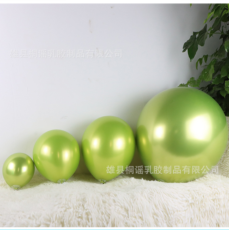 18寸金属乳胶气球生日派对装饰婚房布置开业庆典结婚礼铬色气球详情2