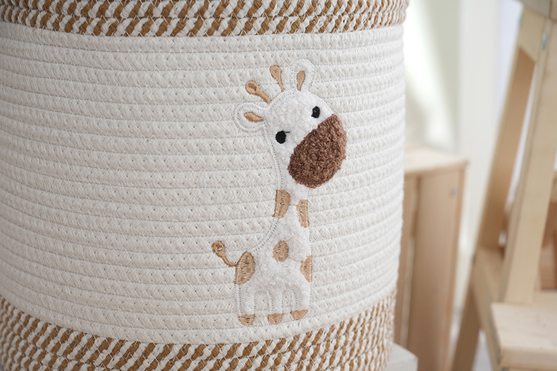 卡通收纳筐小杂物带提手杂物收纳篮家居衣物整理筐宿舍卧室脏衣篮详情19