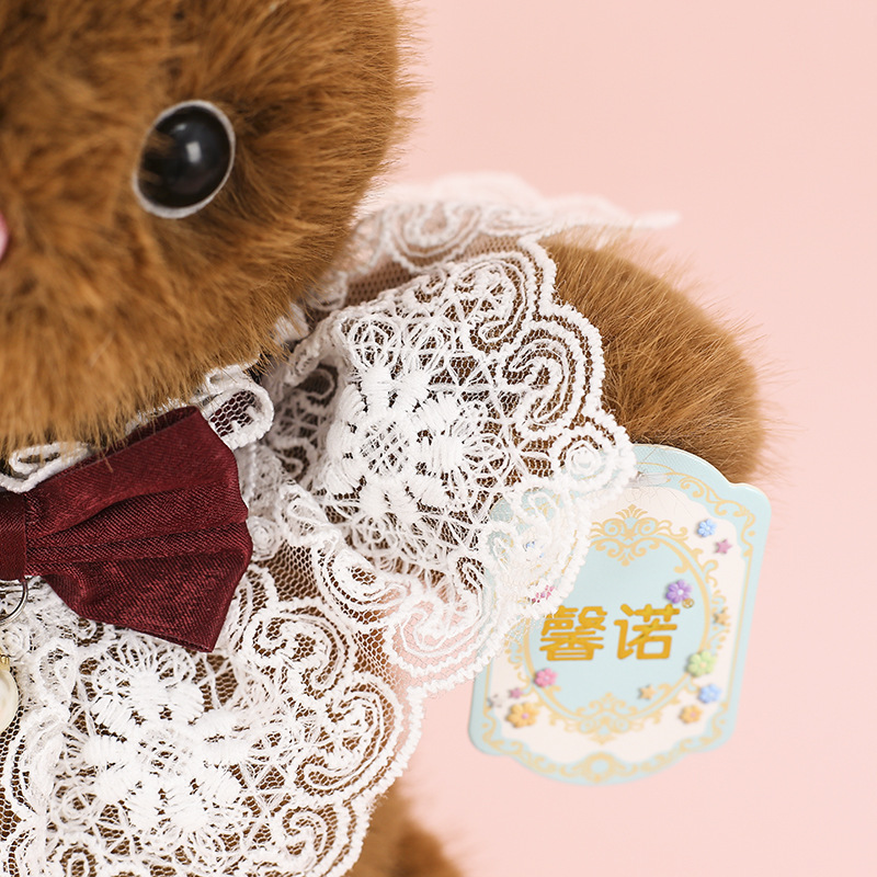 Cute and adorable little rabbit plush toy, sweet and ear-hanging rabbit, fresh and cute birthday gift, rabbit figurine pic 24