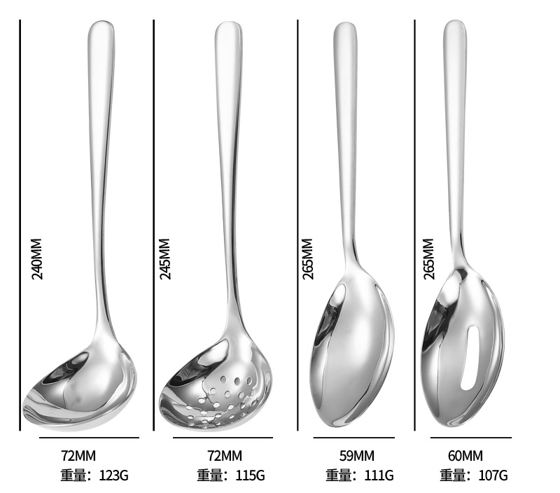 优雅系列304不锈钢餐具套装西餐牛排刀叉子勺子家用甜品勺水果叉详情12
