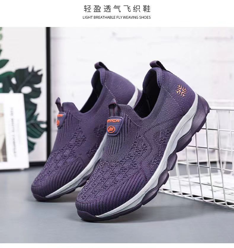 老北京布鞋女春秋妈妈运动鞋一脚蹬中老年健步鞋软底舒适老人鞋子详情19