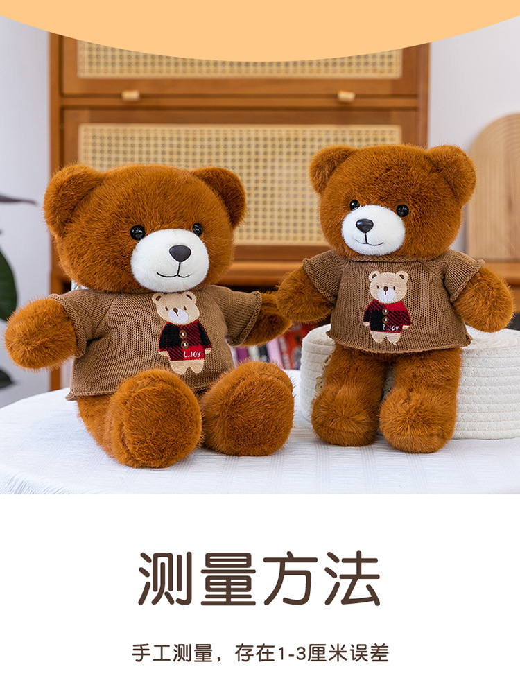 毛衣泰迪熊公仔毛衣百变小熊毛绒玩具情人节送女生布娃娃礼物熊送详情6
