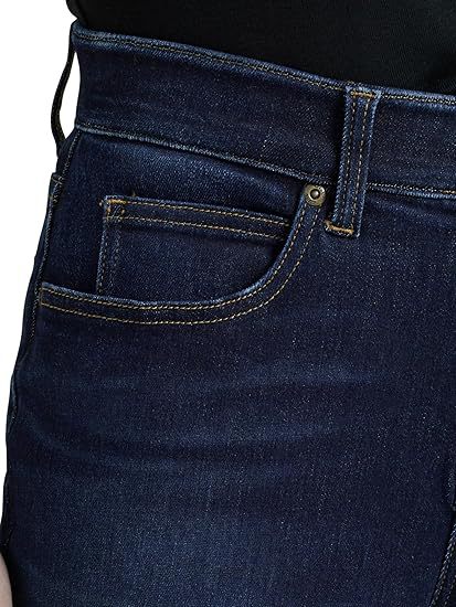 Elastic jeans for women, spring and autumn, pear-shaped figure, high waist, slimming, straight long pants, slimming, fitted jeans custom-made pic 5