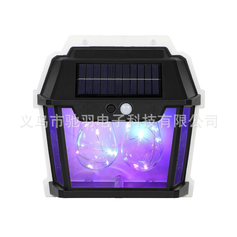 Seven-color solar sensor lamps, street lamps, solar panels, garden lamps, fire safety indicator lights pic 7
