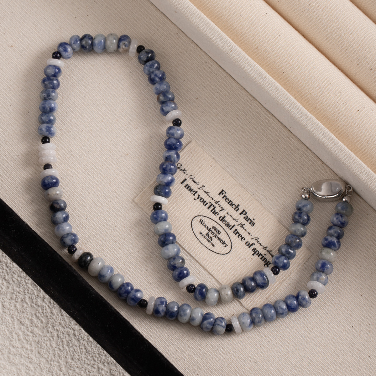 High-end colored beaded necklace for women, light luxury and niche spring and summer dopamine freshwater pearl collarbone chain necklace wholesale pic 43