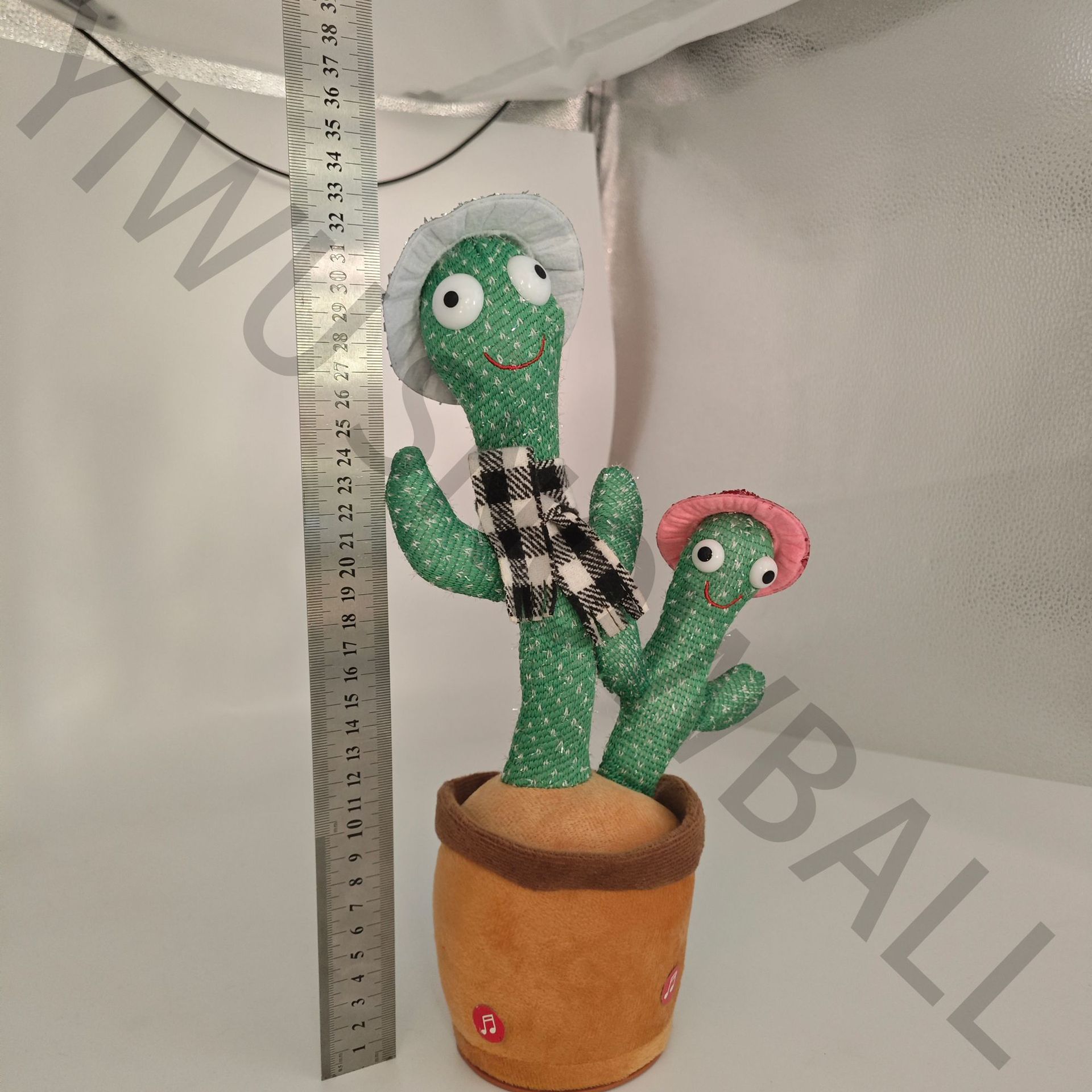 2025创意搞怪电动跳舞母子双头仙人掌抖音同款网红会唱歌的仙人掌详情5