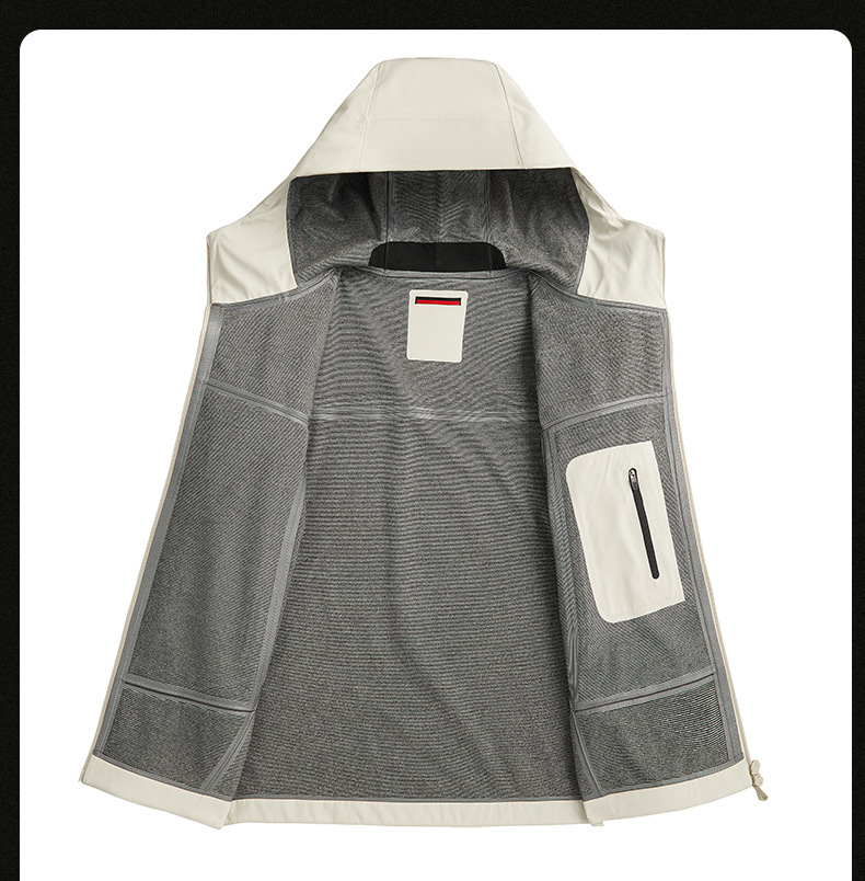 鸟家高端户外软壳冲锋衣男情侣款钓鱼防水外套山系徒步登山服团购详情5