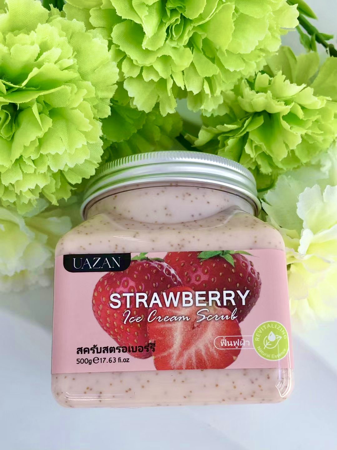 UAZAN植物水果磨砂膏身体去角质沐浴盐死皮清洁嫩肤美容护肤身体护理详情63