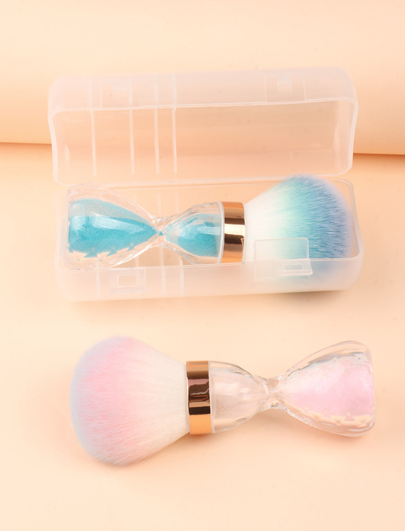New hourglass nail art dust brush in stock, mushroom head makeup brush, soft loose powder blush brush, beauty tools wholesale pic 17
