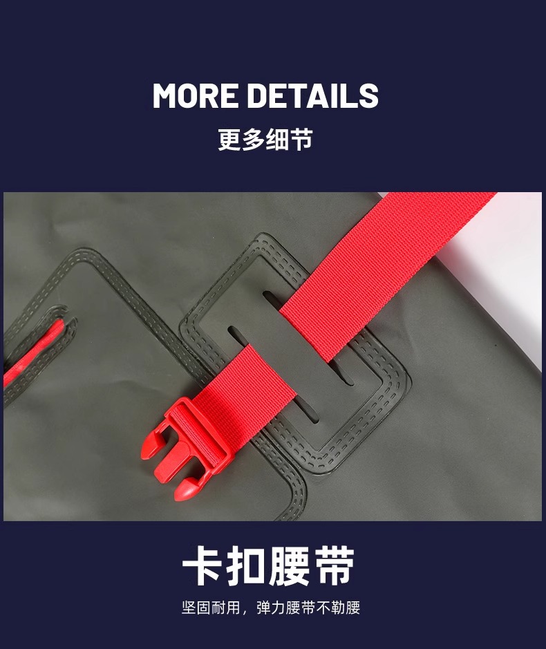 下水裤半身加厚抓鱼赶海裤防水衣服雨裤雨鞋男连体水库钓鱼服批发详情14