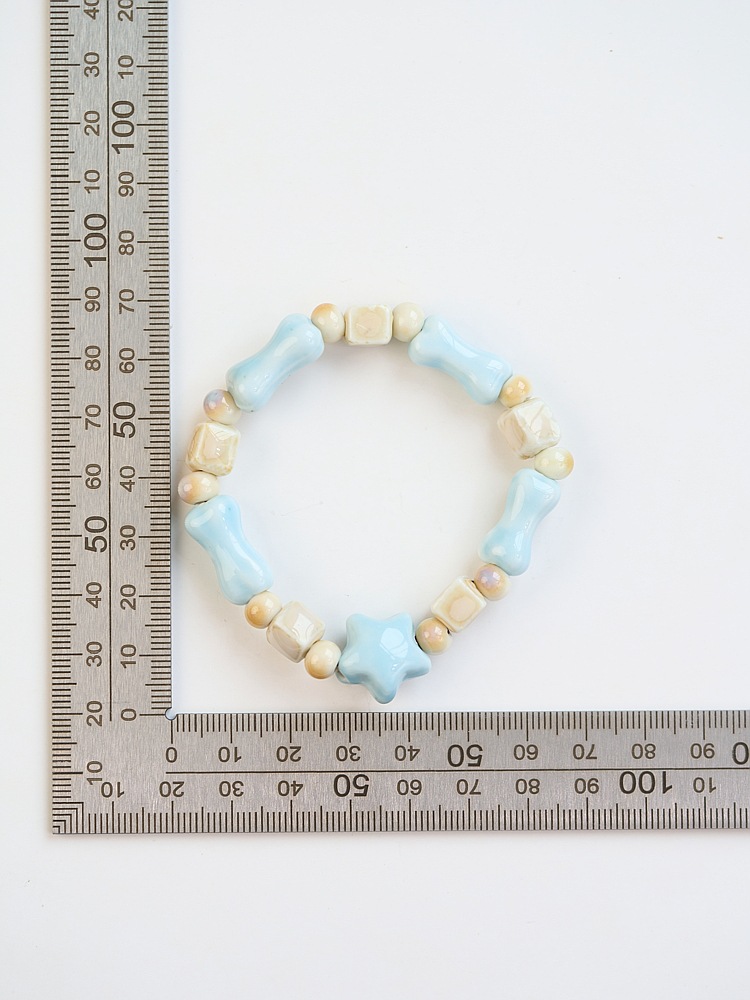 景德镇陶瓷手链新不掉色女夏季百搭学生古风串珠手串小清新流行详情14