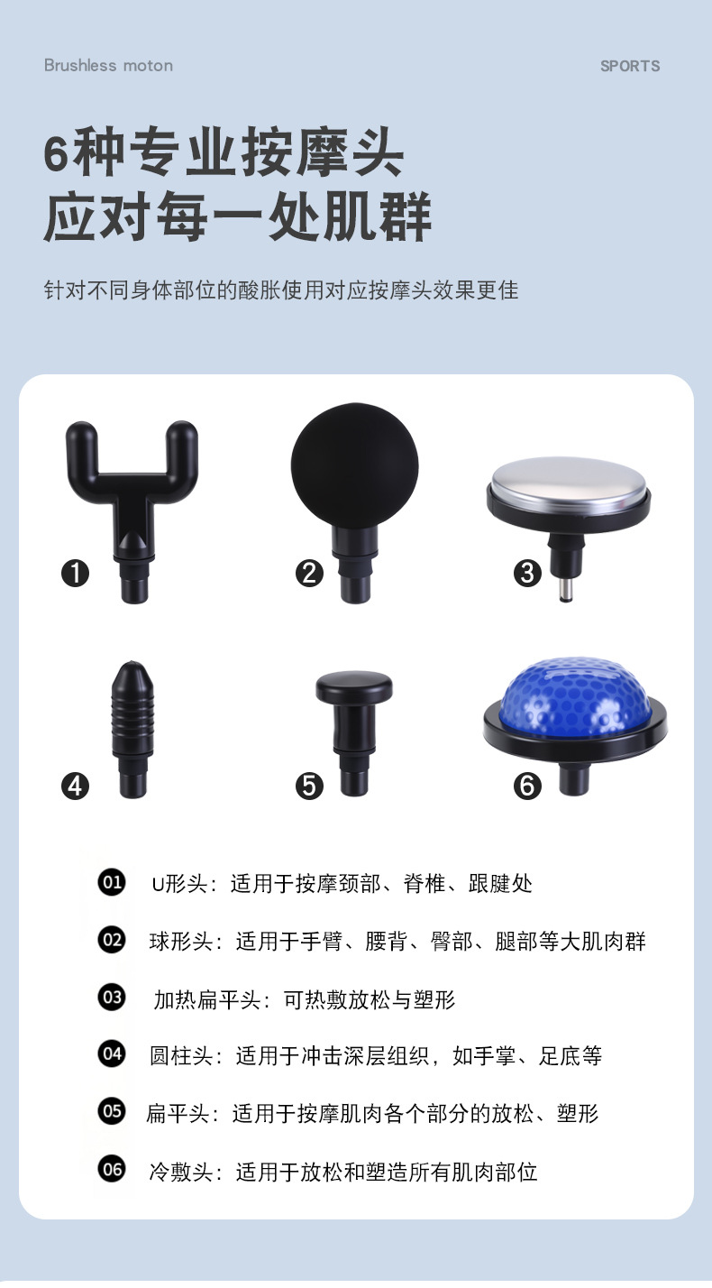 mini fascia gun, cold and hot compress, fitness electric impact gun, muscle relaxer, massager, small vibration massage pic 13