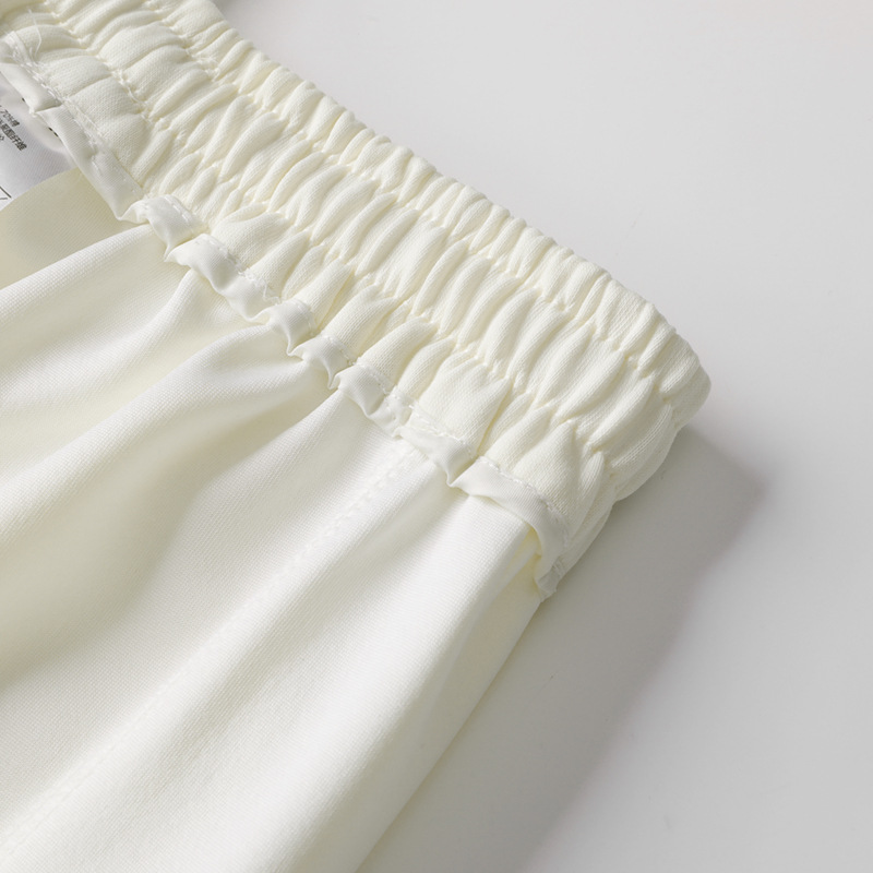 2024明线分割拼接新款垂感韩版百搭阔腿运动斜纹休闲跨境拼接休闲详情7