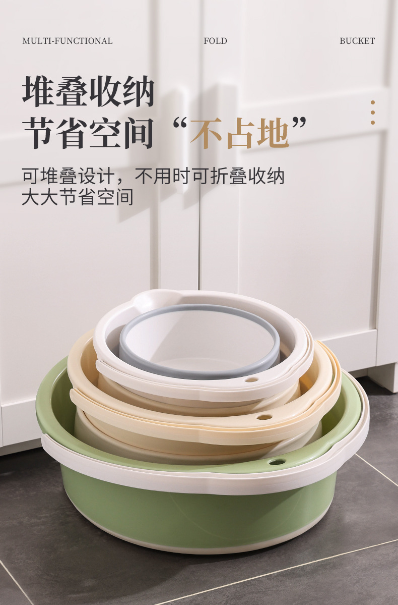 便携式可折叠水桶车载户外露营小洗车桶车用钓鱼桶旅行家用塑料桶详情11