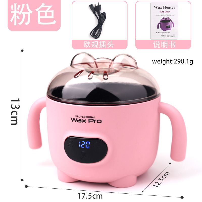 跨境新款迷你蜡疗机智能恒温加热蜡豆脱融蜡蜜蜡高温毛不粘锅批发详情3