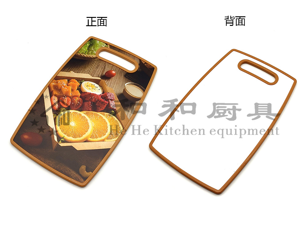 双面防滑悬挂厨房菜板环保PP塑料抗菌防霉砧板图案双面切菜板详情5