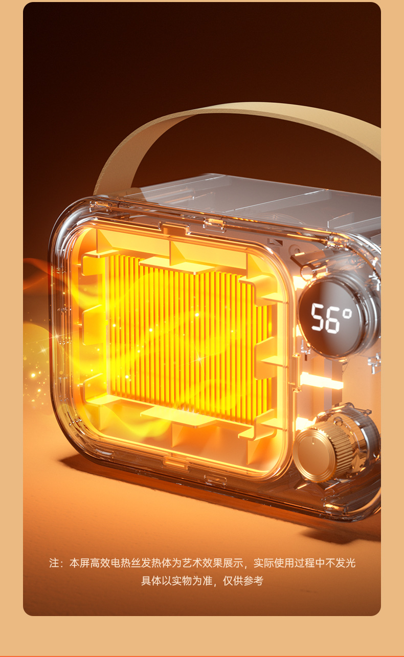 跨境新款暖风机大功率办公室桌面取暖机陶瓷PTC家用便捷式电暖器详情7