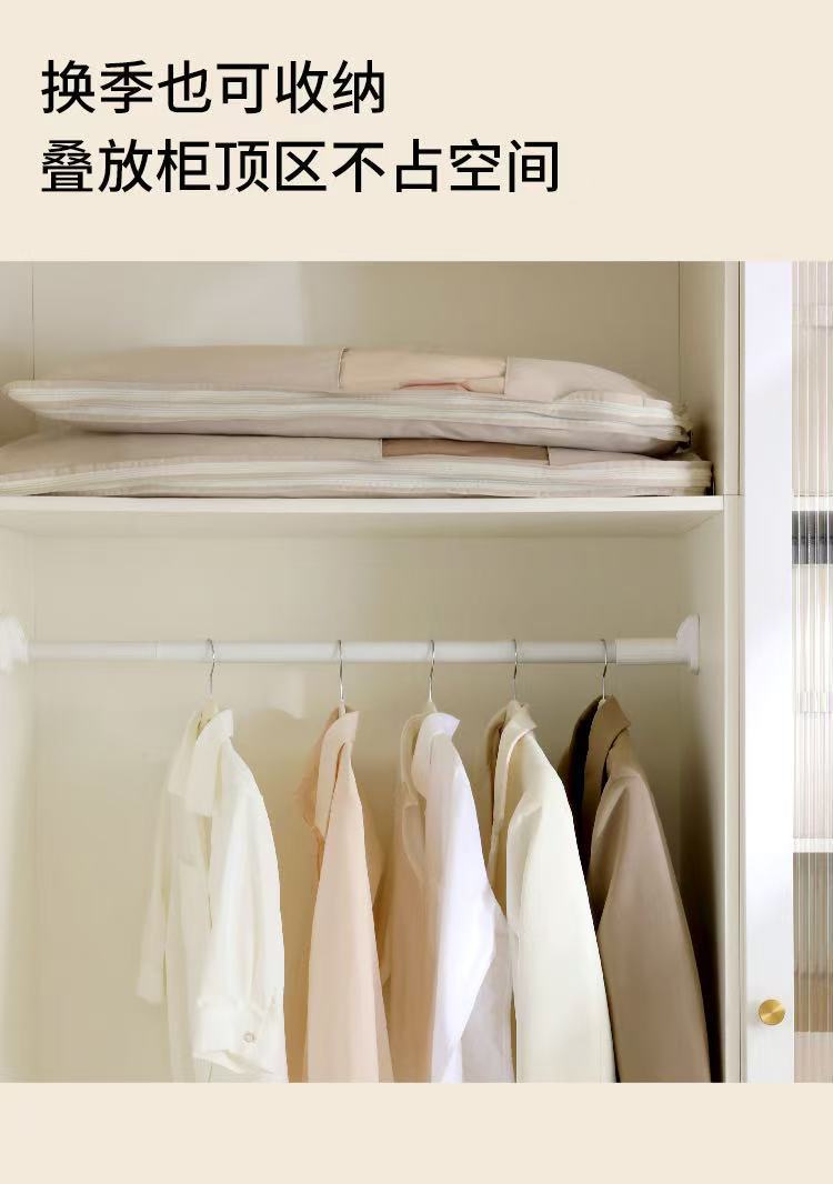 New down jacket compression dust cover, wardrobe clothes dust bag, hanging household transparent clothes hanging cover bag pic 10